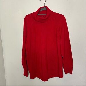 J. Jill Red Cowl Neck Sweater Size 1x